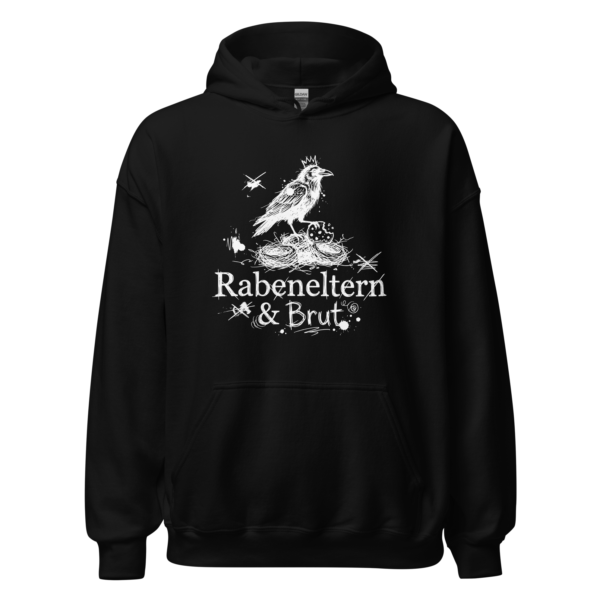 Oversized Hoodie mit Rabeneltern & Brut Logo